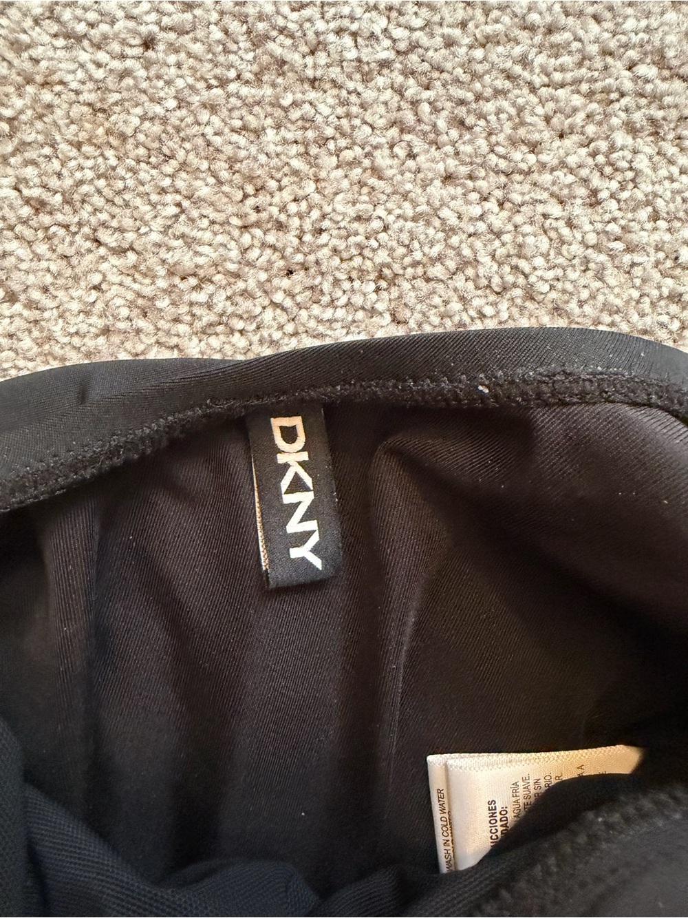 DKNY Black One-Piece Ruched Swimwear - Picture 5 of 5